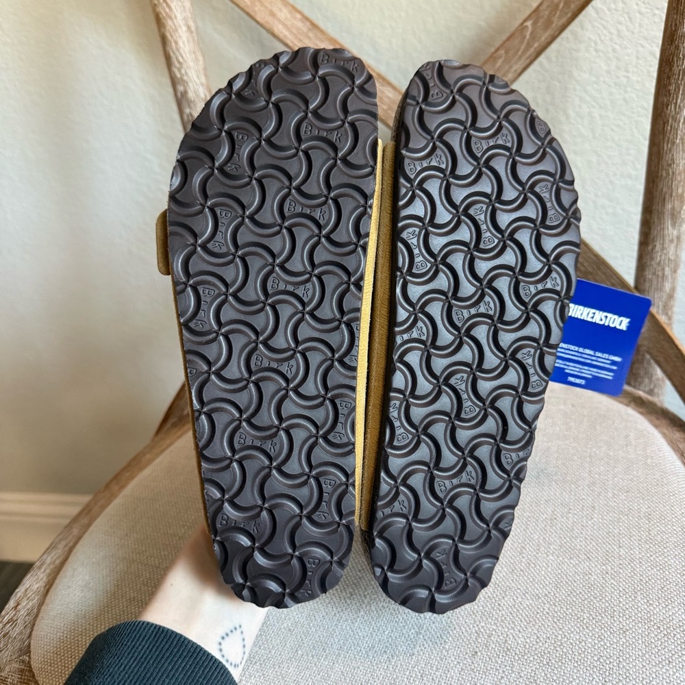 Birkenstock Arizona Suede Leather Sandals latte cream - Picture 7 of 8
